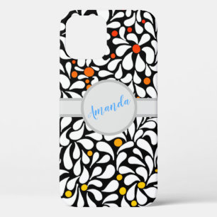 Funda Para iPhone 12 Flores modernas audaces personalizadas sombrías