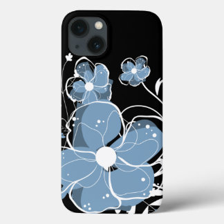title_seo2 Flores modernas de azul y blanco giratorio