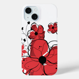 title_seo2 Flores modernas Guay de color rojo y negro