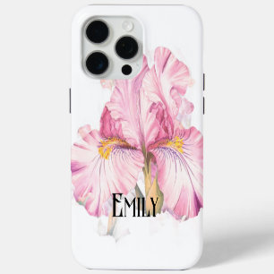 Funda Para iPhone 15 Pro Max Flores modernas rosadas de primavera lindas