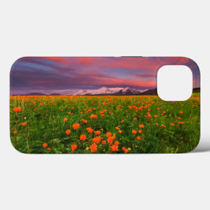 Funda Para iPhone 13 Flores Montañas de campo de flores silvestres cu