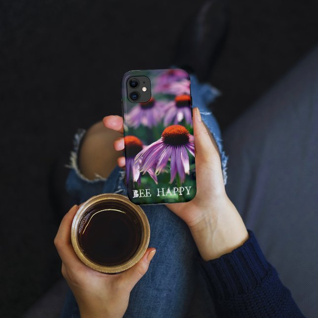 Funda De Case-Mate Para iPhone Flores moradas en RHS Wisley (Flowered UK Beautiful purple echinacea or coneflowers)