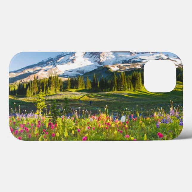 Funda De Case-Mate Para iPhone Flores | Mt. Rainier Wildflowers (Reverso (Horizontal))