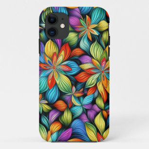 Funda Para iPhone 11 Flores multicolores