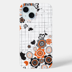 Funda Para iPhone 15 Flores naranjas Chicks garganta garganta garganta