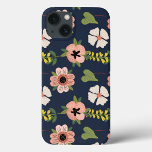 Funda Para iPhone 13 Flores naturales coloridas Cuidada Acuarela