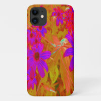 Flores naturales coloridas ultravioletas, magenta 