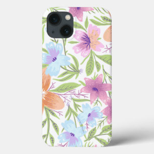 Funda Para iPhone 13 Flores Naturaleza Colorida Elegante Vintage