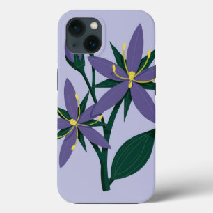 Funda Para iPhone 13 Flores Naturaleza Flores Purpúreas Flora de Primav