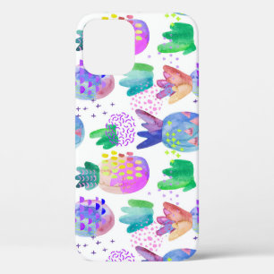 Funda Para iPhone 12 Flores otoñales pintadas a mano, patrón sin fisura