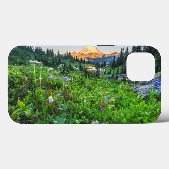 Funda De Case-Mate Para iPhone Flores | Parque nacional Monte Rainier (Reverso (Horizontal))