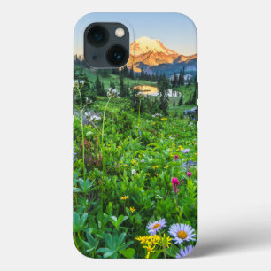 Funda Para iPhone 13 Flores   Parque nacional Monte Rainier