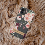 Funda Para iPhone 11 Flores pasteles modernas y regalo personalizado de<br><div class="desc">Flores pasteles modernas y regalo personalizado de Kraft</div>