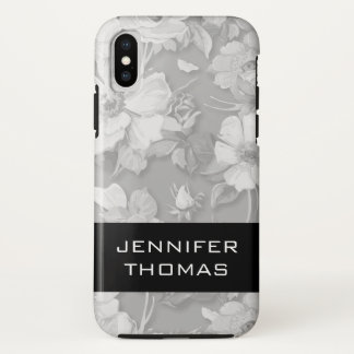 Funda Para iPhone XS flores patrones de la naturaleza / vintage