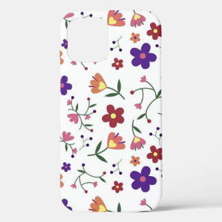 Funda Para iPhone 12 Flores pequeñas