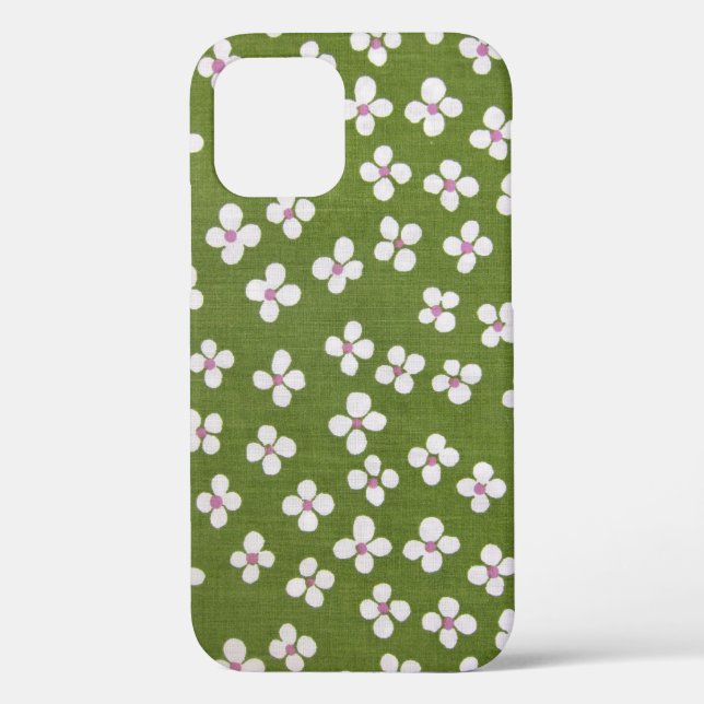 Funda De Case-Mate Para iPhone Flores pequeñas, diseño japonés (Reverso )