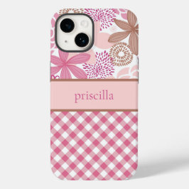 Funda Para iPhone 14 De Case-Mate Flores personalizadas y estuche de teléfono de plá