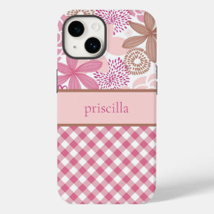 Funda Para iPhone 14 De Case-Mate Flores personalizadas y estuche de teléfono de plá