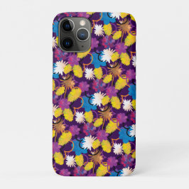 Funda Para iPhone 11 Pro Flores pintadas exóticas tropicales de colores bri