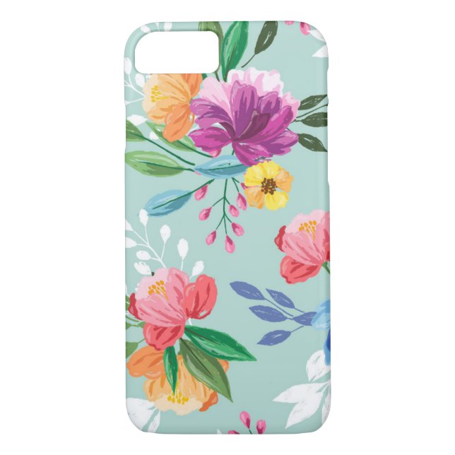 Funda De Case-Mate Para iPhone Flores pintadas increíbles (Reverso)