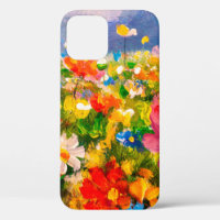 Flores pinturas de monet pintando la impresión de 