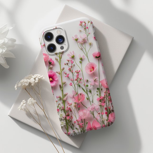 Funda De Case-Mate Para iPhone Flores Presionadas Rosa Elegante Floral (Subido por el creador)