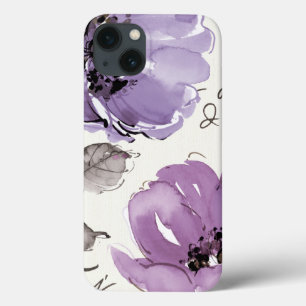 Funda Para iPhone 13 Flores púrpuras