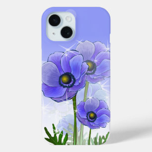 title_seo2 Flores púrpuras azules de la anémona
