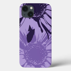 Funda Para iPhone 13 Flores púrpuras del Gerbera