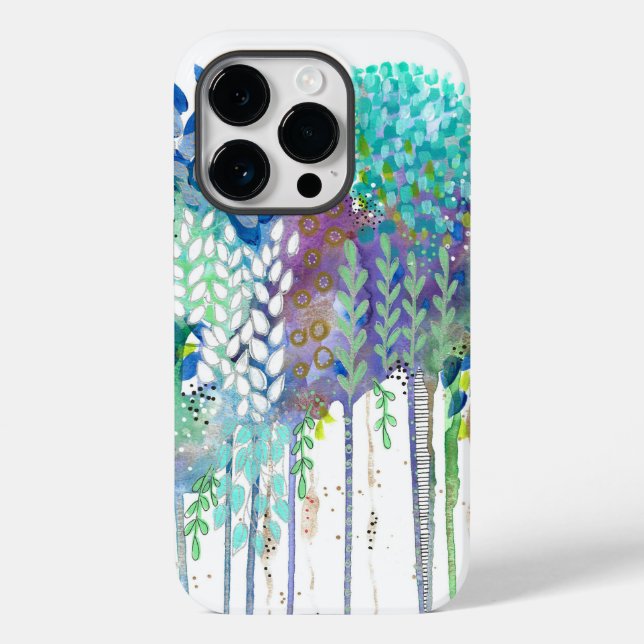 Funda De Case-Mate Para iPhone Flores que gotean (Reverso )