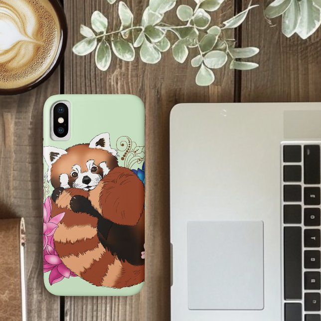 Funda De Case-Mate Para iPhone Flores Red Panda Lotus Henna (Subido por el creador)