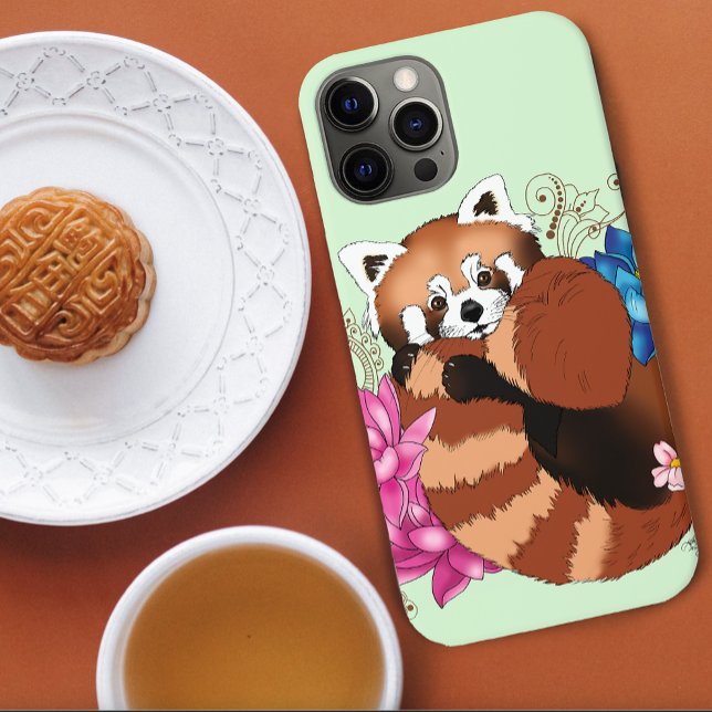 Funda De Case-Mate Para iPhone Flores Red Panda Lotus Henna (Subido por el creador)