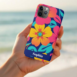 Funda Para iPhone 11 Pro Flores retro brillantes y audaces - Estilo dopamin