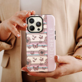 Funda Para iPhone 11 Pro Max Flores retro personalizadas con el nombre de marga