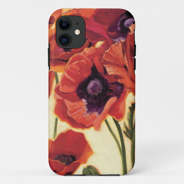 Funda De Case-Mate Para iPhone Flores rojas (Reverso)