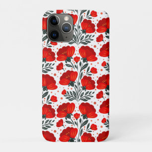Funda Para iPhone 11 Pro Flores rojas