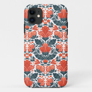 Funda Para iPhone 11 Flores rojas decorativas