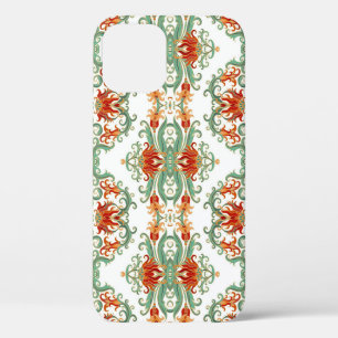 Funda Para iPhone 12 Flores rojas estilo chino ornamental