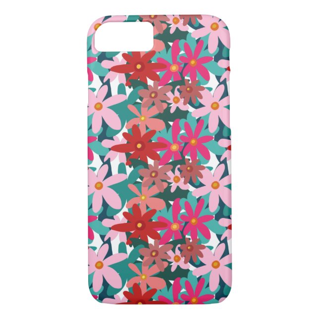 FUNDA DE Case-Mate PARA iPhone FLORES ROJOS (Reverso)
