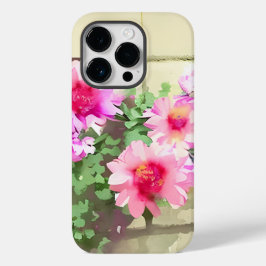 Funda Para iPhone 14 Pro De Case-Mate Flores rosa acuarelas