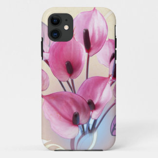 Funda Para iPhone 11 Flores rosa elegantes