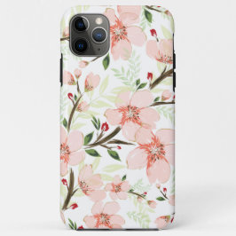 Funda Para iPhone 11 Pro Max Flores rosadas