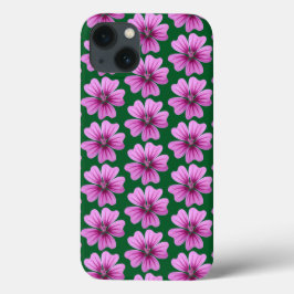 Funda Para iPhone 13 Flores rosadas adorables