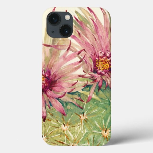 Funda De Case-Mate Para iPhone Flores rosadas de Cactus (Reverso)