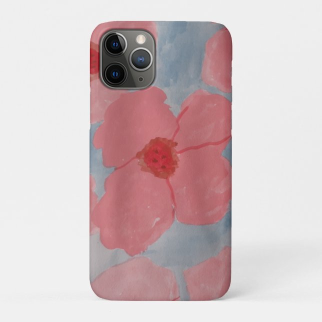 Funda De Case-Mate Para iPhone Flores rosadas de caramelo (Reverso)