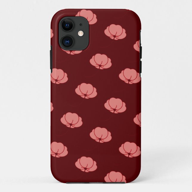 Funda De Case-Mate Para iPhone Flores rosadas de crisantemo japonés (Reverso)