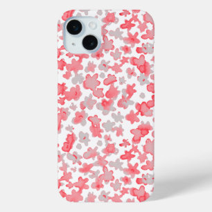 Funda Para iPhone 15 Mini Flores rosadas florales