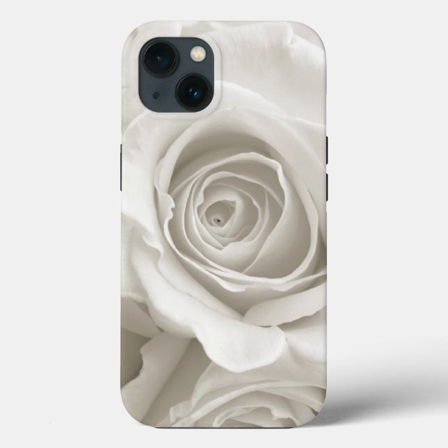 Funda De Case-Mate Para iPhone Flores | Rosas blancas (Reverso )