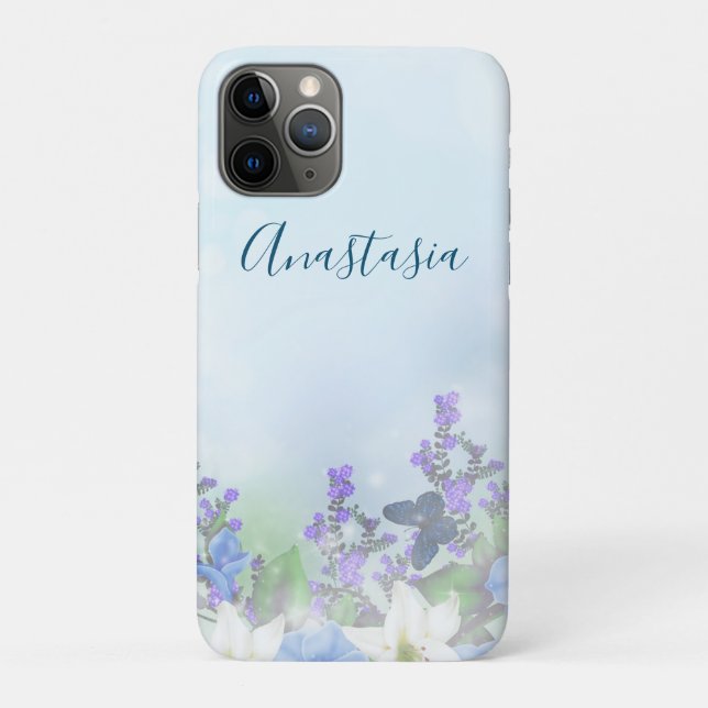 Funda De Case-Mate Para iPhone Flores rosas modernas (Reverso)