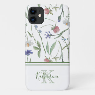 Funda Para iPhone 11 Flores salvajes delgadas personalizadas